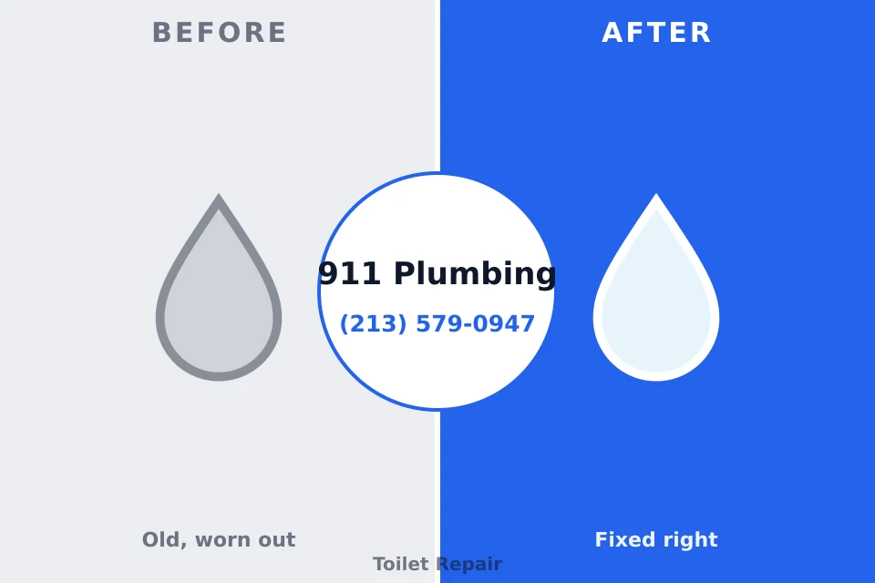 Before and after: plumbing repair White Haven, PA